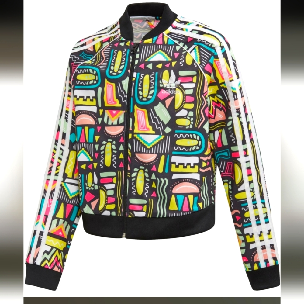 *Adidas* Girls Multicolored 5-6T tracksuit jacket
